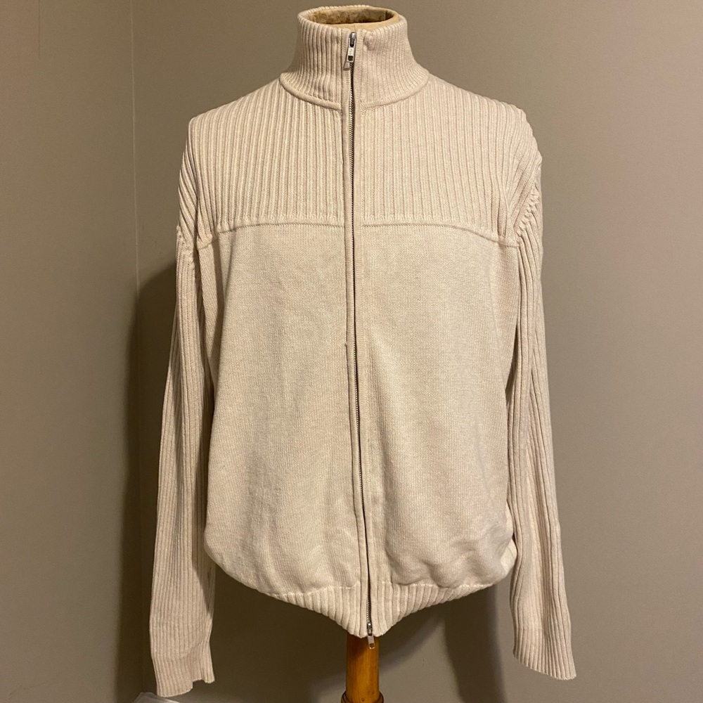 Norm Thompson vintage escape from the ordinary mens zip up sweater size XLG